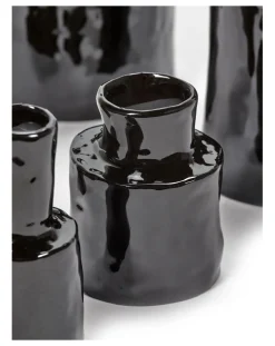 Serax Vases, Objets Déco-Héléna Ceramic Vase Noir