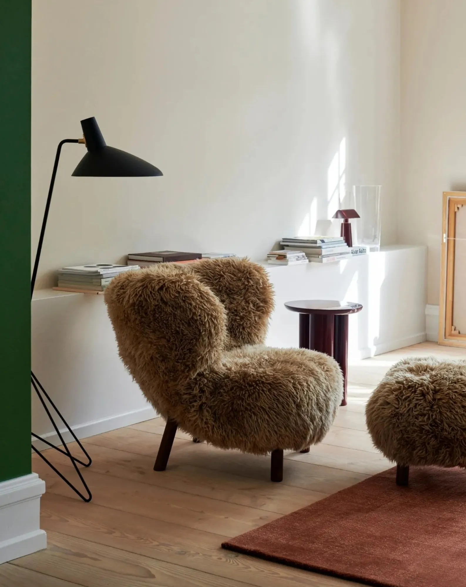 & Tradition Lampadaires-HM8 Tripod floor lamp, Hvidt & Mølgaard Noir