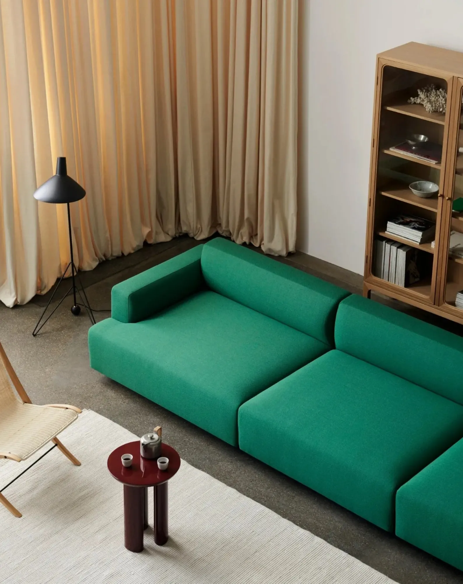 & Tradition Lampadaires-HM8 Tripod floor lamp, Hvidt & Mølgaard Noir