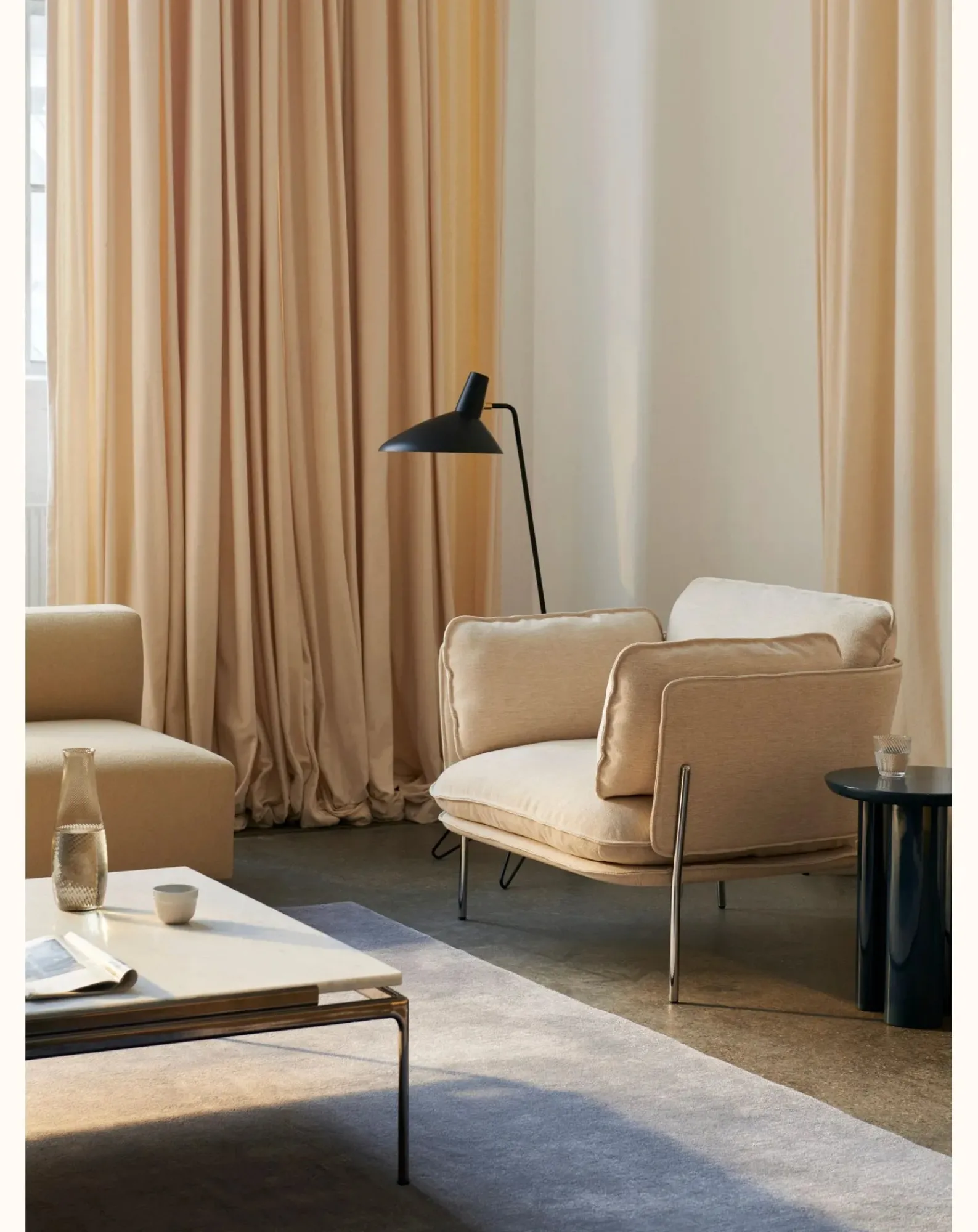 & Tradition Lampadaires-HM8 Tripod floor lamp, Hvidt & Mølgaard Noir