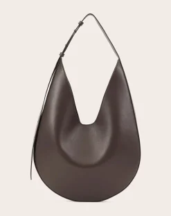 Aesther Ekme Sacs À Main-Hobo leather handbag Marron