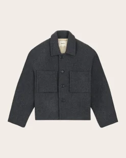 Noyoco Vestes, Manteaux-Holar Wool Jacket Anthracite