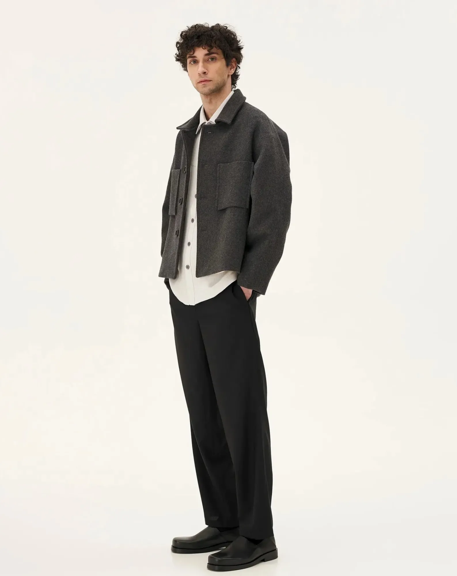 Noyoco Vestes, Manteaux-Holar Wool Jacket Anthracite