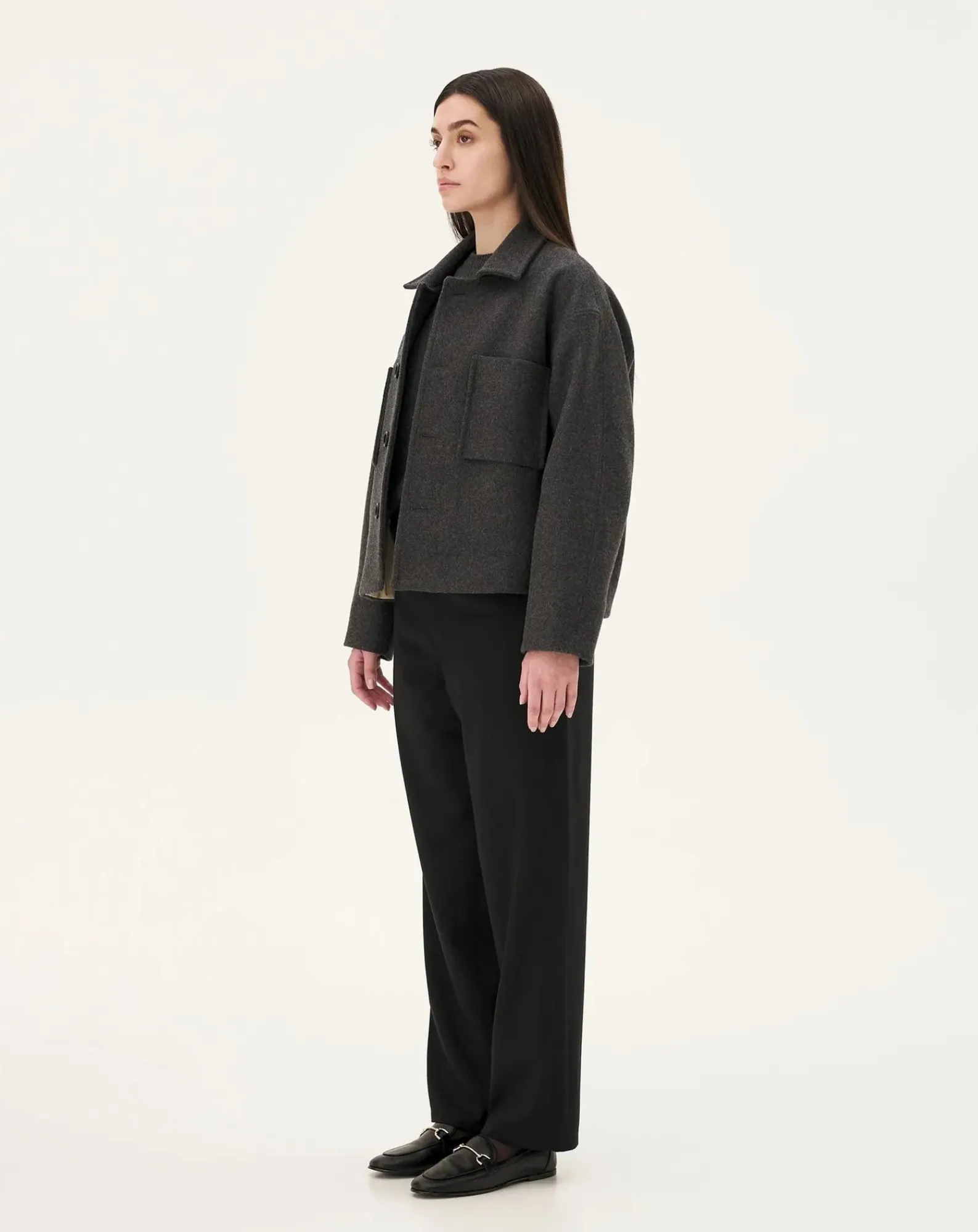 Noyoco Vestes, Manteaux-Holar Wool Jacket Anthracite