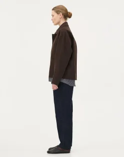 Noyoco Vestes, Manteaux-Holar Brown Wool Jacket Marron