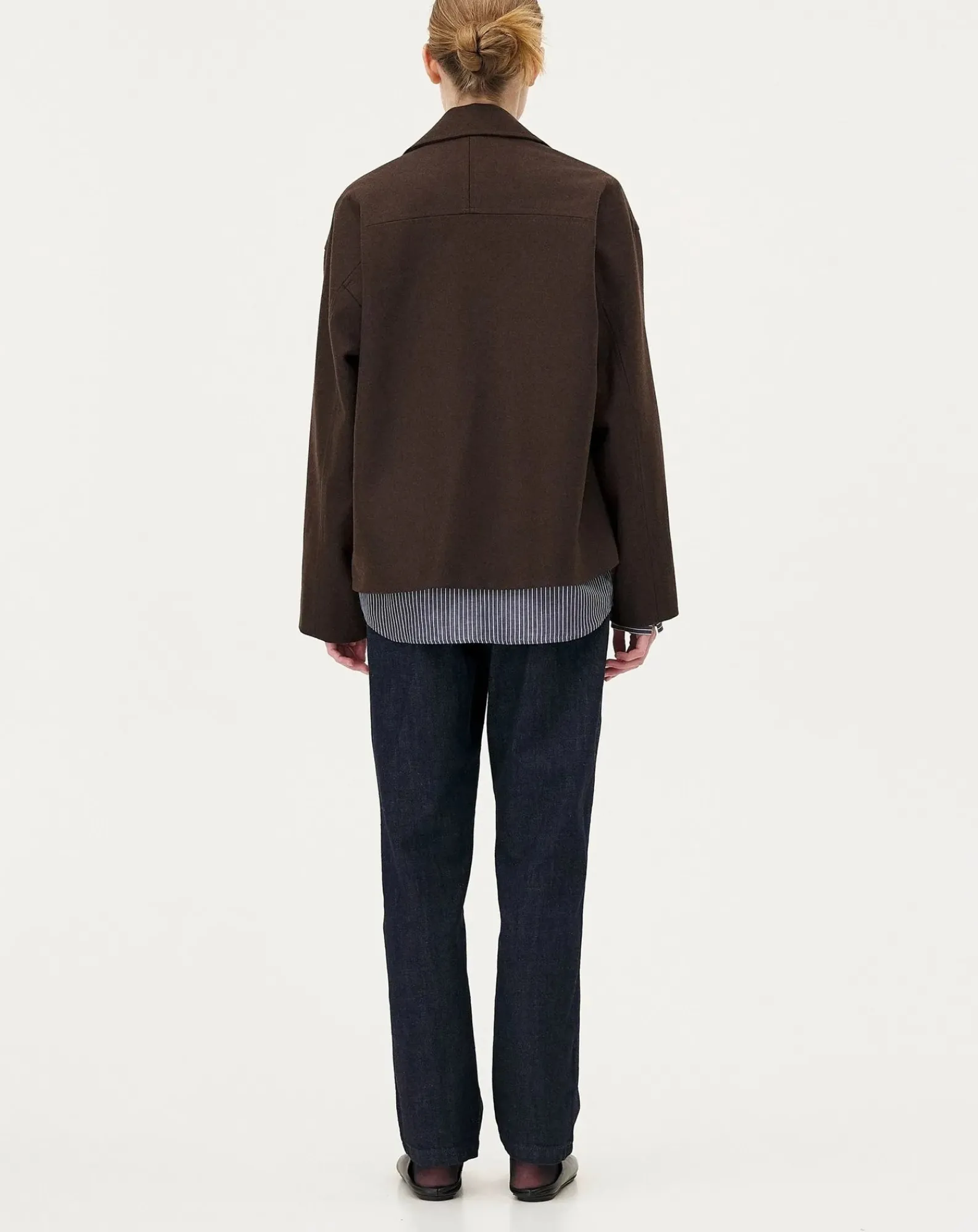 Noyoco Vestes, Manteaux-Holar Brown Wool Jacket Marron
