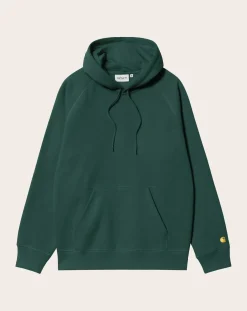 Carhartt WIP Sweats-Hoodie Chase Vert foncé