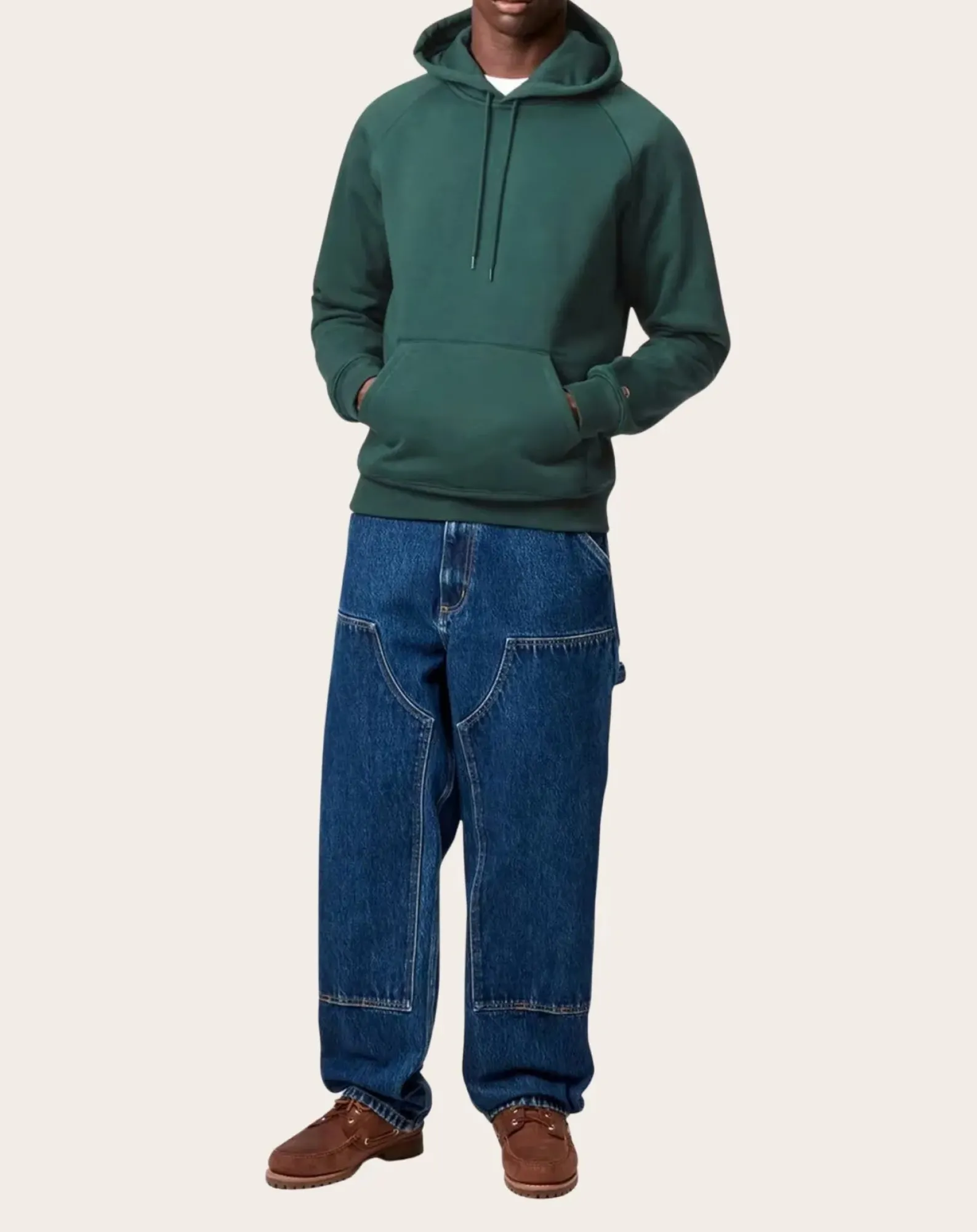 Carhartt WIP Sweats-Hoodie Chase Vert foncé