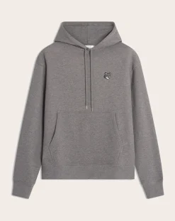 Maison Kitsuné Sweats-Hoodie Fox Head Comfort Cotton Gris