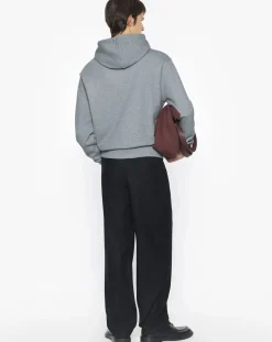 Maison Kitsuné Sweats-Hoodie Fox Head Comfort Cotton Gris
