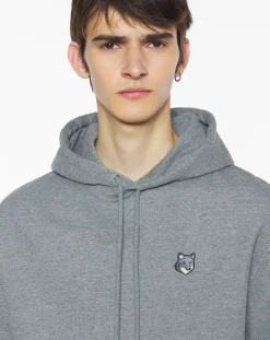 Maison Kitsuné Sweats-Hoodie Fox Head Comfort Cotton Gris