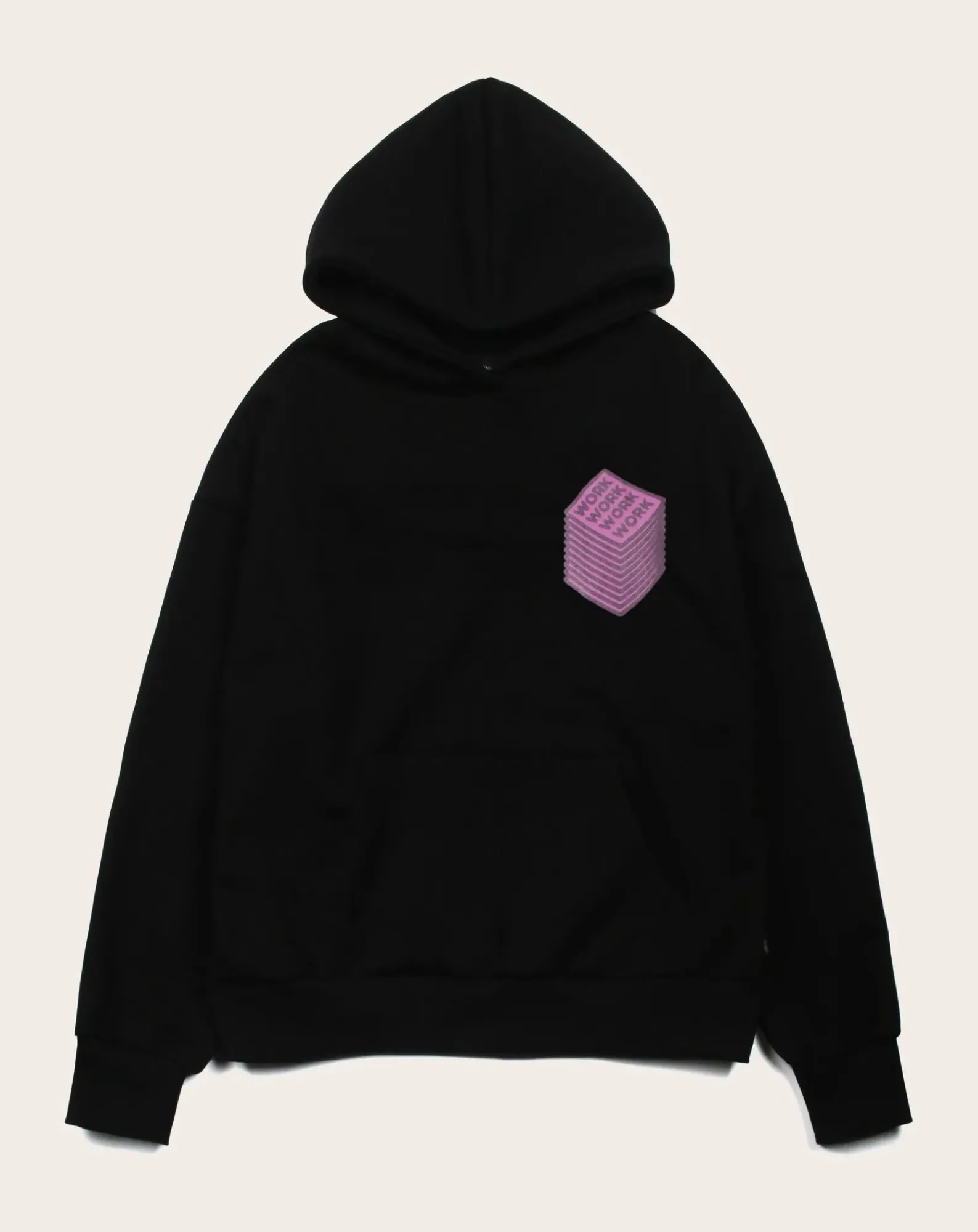 TEE LIBRARY Sweats-Hoodie Who I am-Enthusiasm cotton Noir