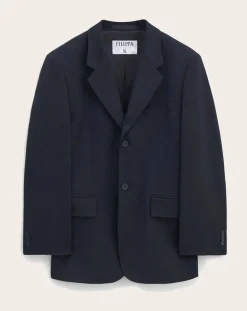 Filippa K Vestes, Manteaux-Hourglass single-breasted blazer in polyester Noir