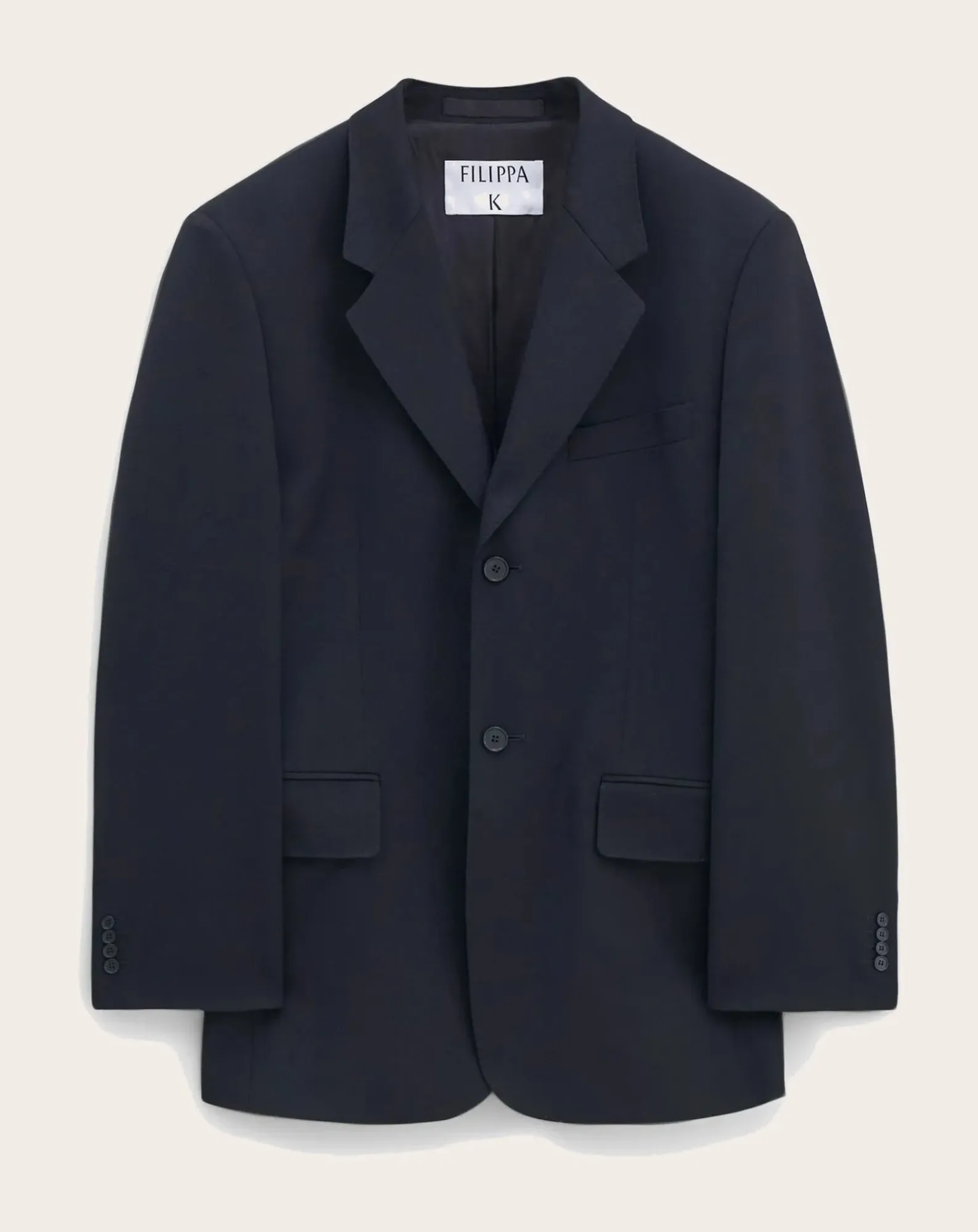 Filippa K Vestes, Manteaux-Hourglass single-breasted blazer in polyester Noir