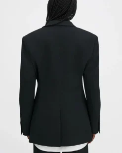 Filippa K Vestes, Manteaux-Hourglass single-breasted blazer in polyester Noir
