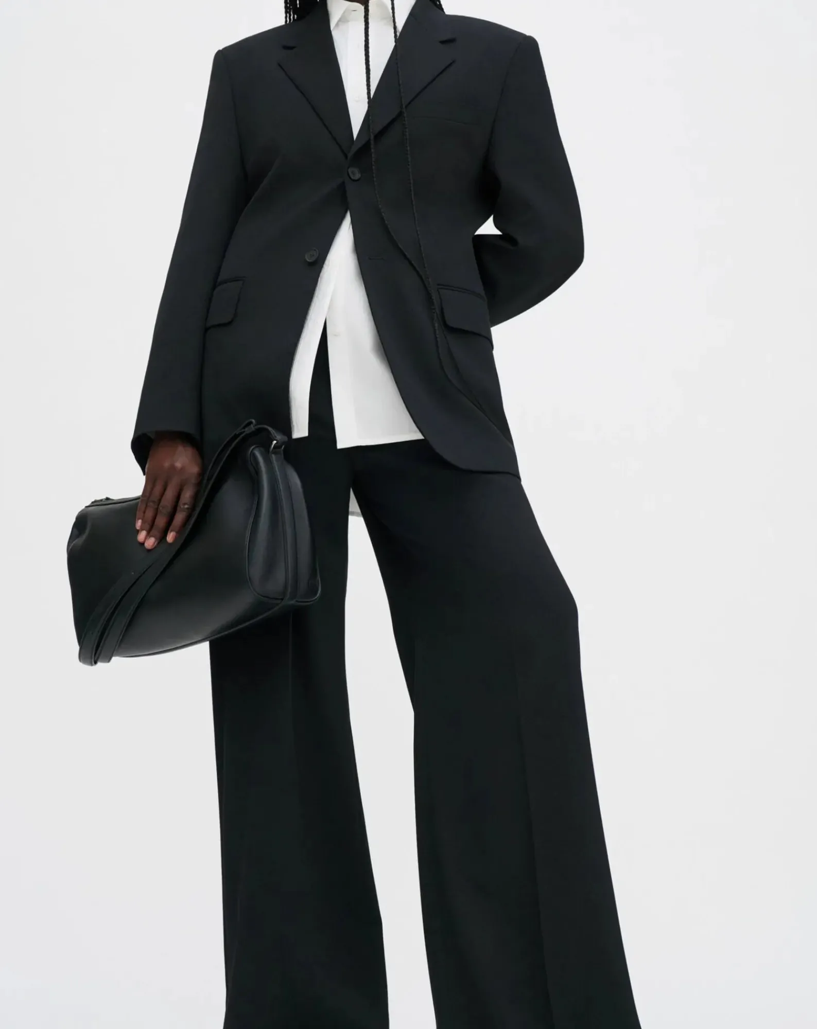Filippa K Vestes, Manteaux-Hourglass single-breasted blazer in polyester Noir