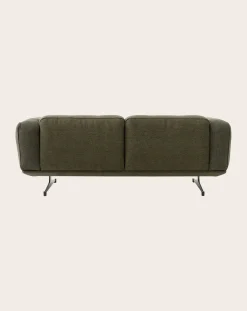 & Tradition Fauteuils, Canapés-Inland AV22 2-Seater Sofa, Black Base Vert kaki