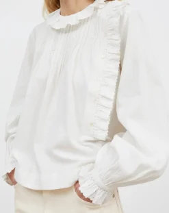 Skall Studio Blouses, Chemises-Iris organic cotton blouse Blanc optique