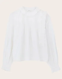 Skall Studio Blouses, Chemises-Iris organic cotton blouse Blanc optique