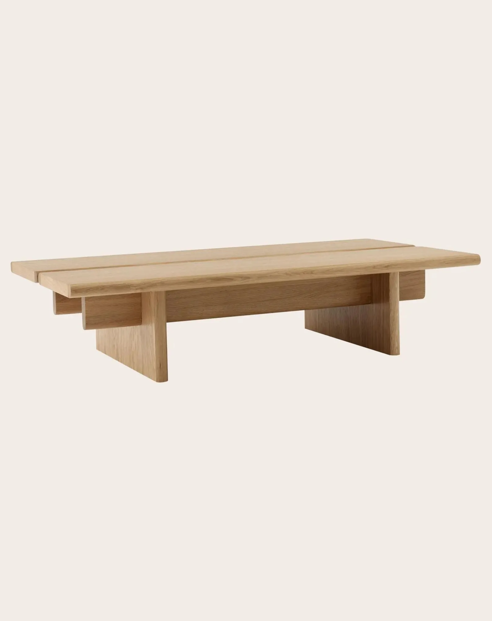 & Tradition Tables, Bureaux-Ita OS3 coffee table Chêne clair