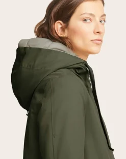 g-lab Vestes, Manteaux-Ivy parka Vert kaki