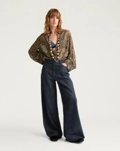 Momoni Pantalons, Jeans-Jean Aoki Bleu