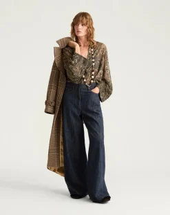 Momoni Pantalons, Jeans-Jean Aoki Bleu