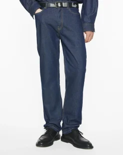 Maison Kitsuné Pantalons, Jeans-Jean Droit Bleu indigo