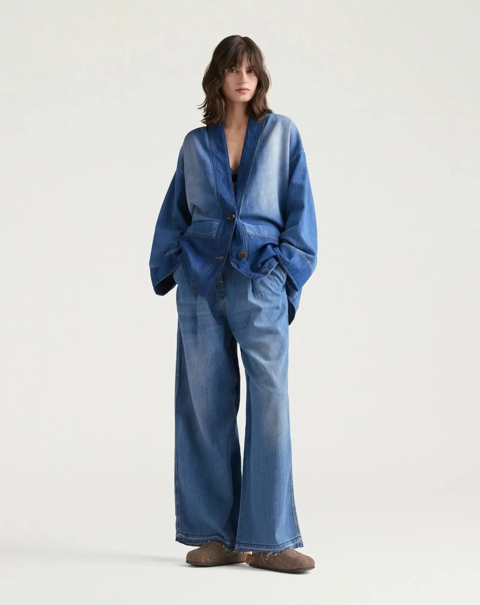 Momoni Pantalons, Jeans-Jean Oak Bleu