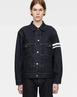 MOMOTARO JEANS Vestes, Manteaux-Jeans 002 Classic Cotton Jacket Bleu indigo