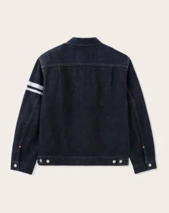 MOMOTARO JEANS Vestes, Manteaux-Jeans 002 Classic Cotton Jacket Bleu indigo
