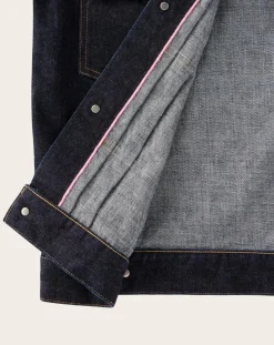 MOMOTARO JEANS Vestes, Manteaux-Jeans 002 Classic Cotton Jacket Bleu indigo