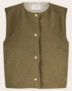 By Bar Vestes, Manteaux-Joelle Sleeveless Jacket Camel