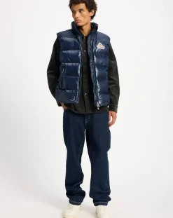 Pyrenex Vestes, Manteaux-John sleeveless down jacket Vert kaki