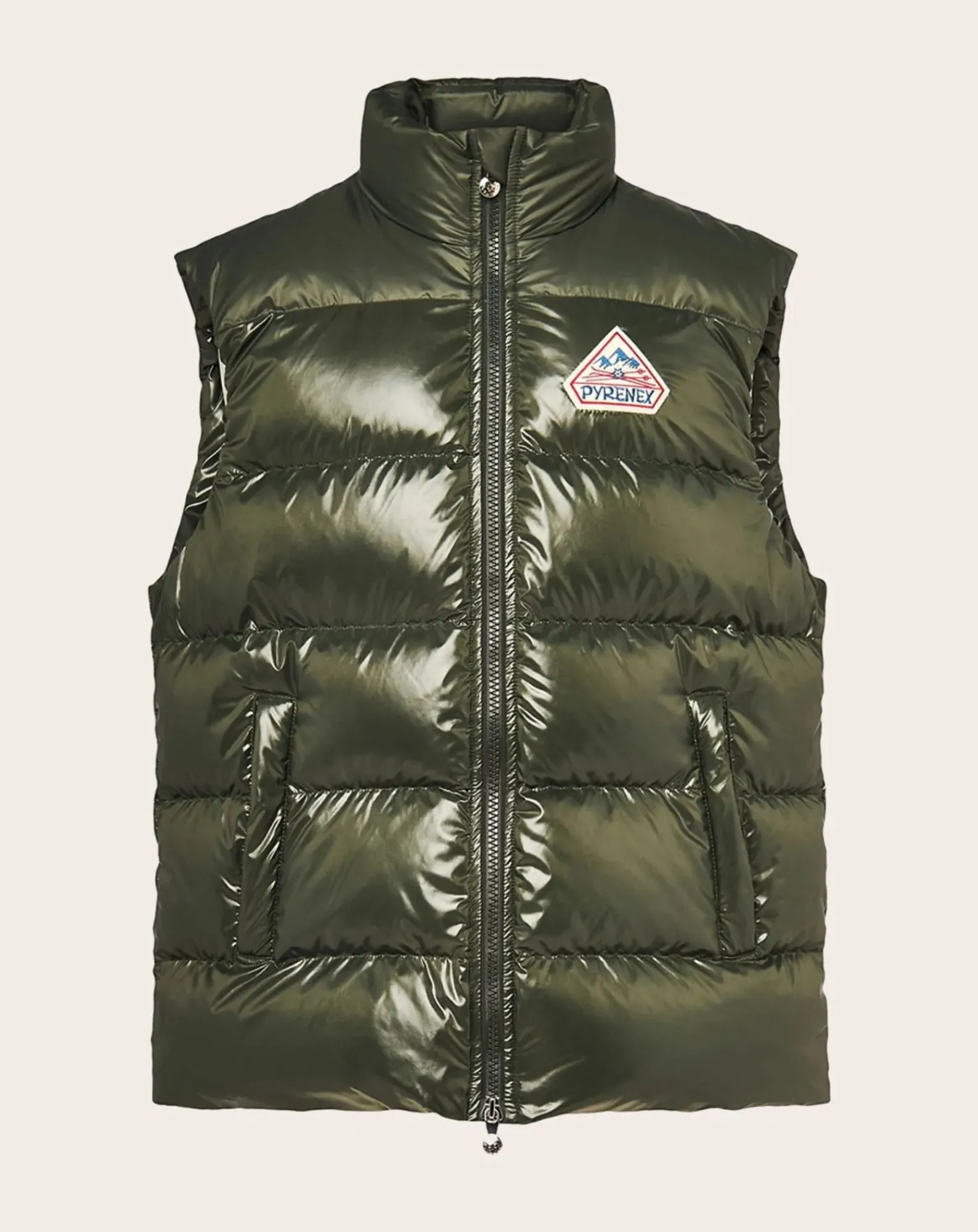 Pyrenex Vestes, Manteaux-John sleeveless down jacket Vert kaki