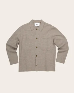 NN.07 Vestes, Manteaux-Jonas Merino wool overshirt Beige