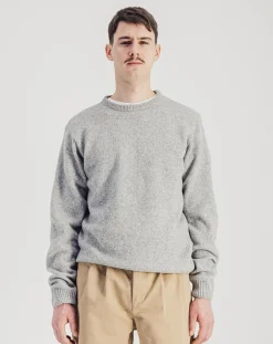 Parages Pulls, Gilets-Jonas Superfine Merino Wool Sweater Gris chiné