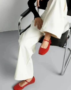 Augusta Ballerines-Julieta patent ballerinas Rouge