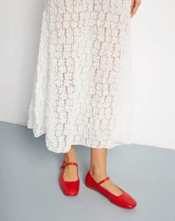 Augusta Ballerines-Julieta patent ballerinas Rouge