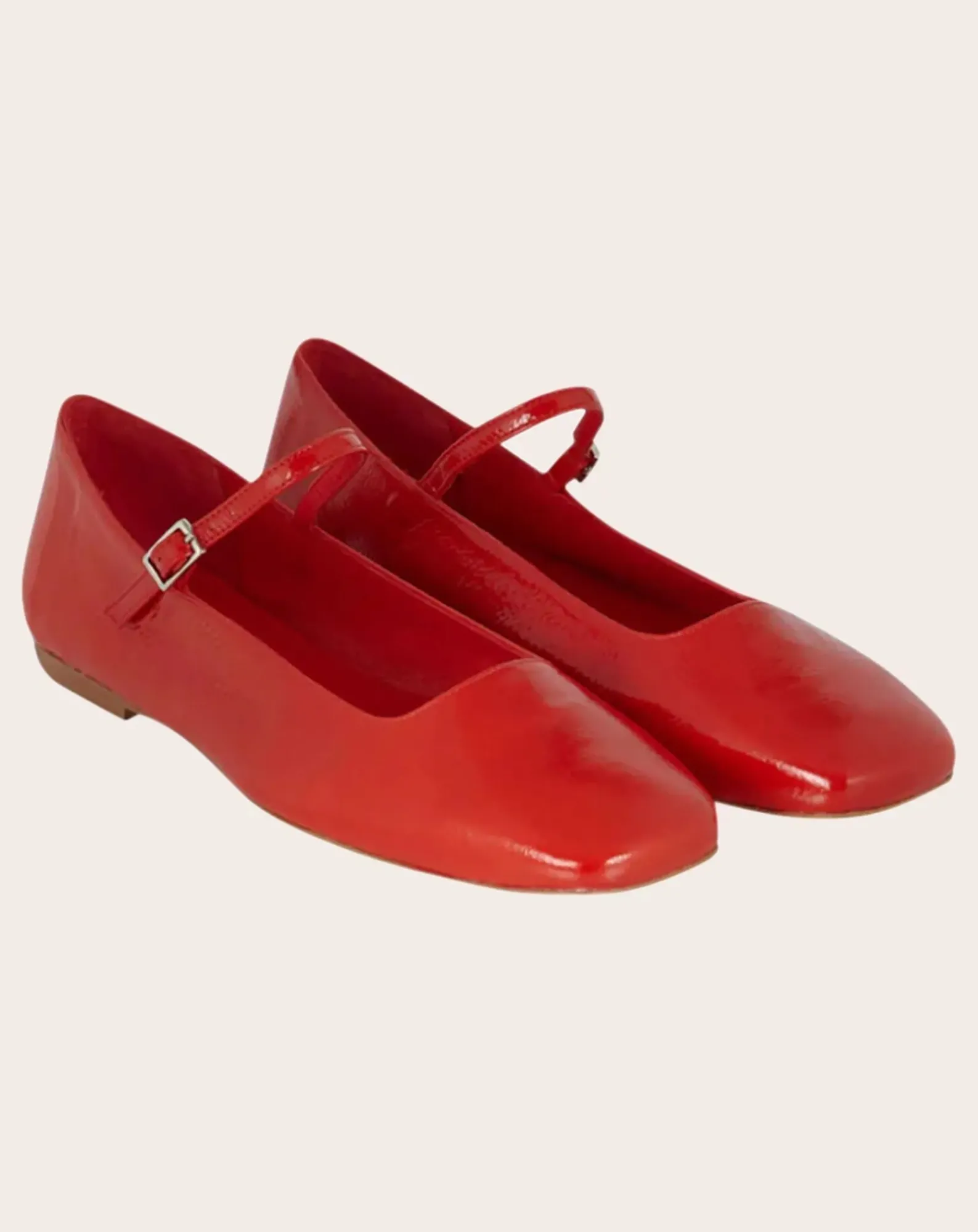 Augusta Ballerines-Julieta patent ballerinas Rouge