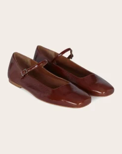 Augusta Ballerines-Julieta patent ballerinas Marron