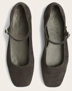 Augusta Ballerines-Julieta Suede ballerinas Gris