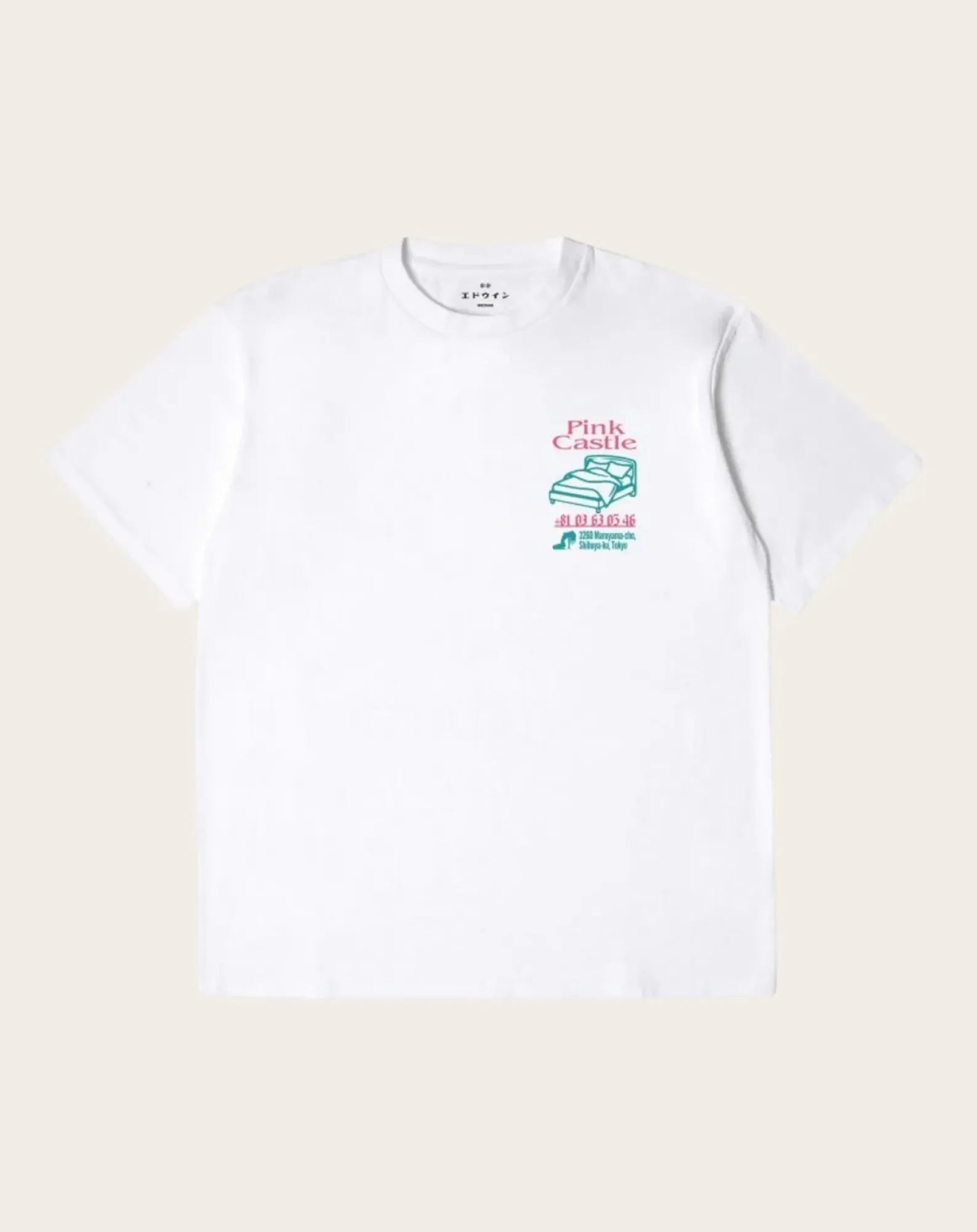 Edwin Tee-Shirts, Polos-Kamera TS Cotton short-sleeve T-shirt Blanc