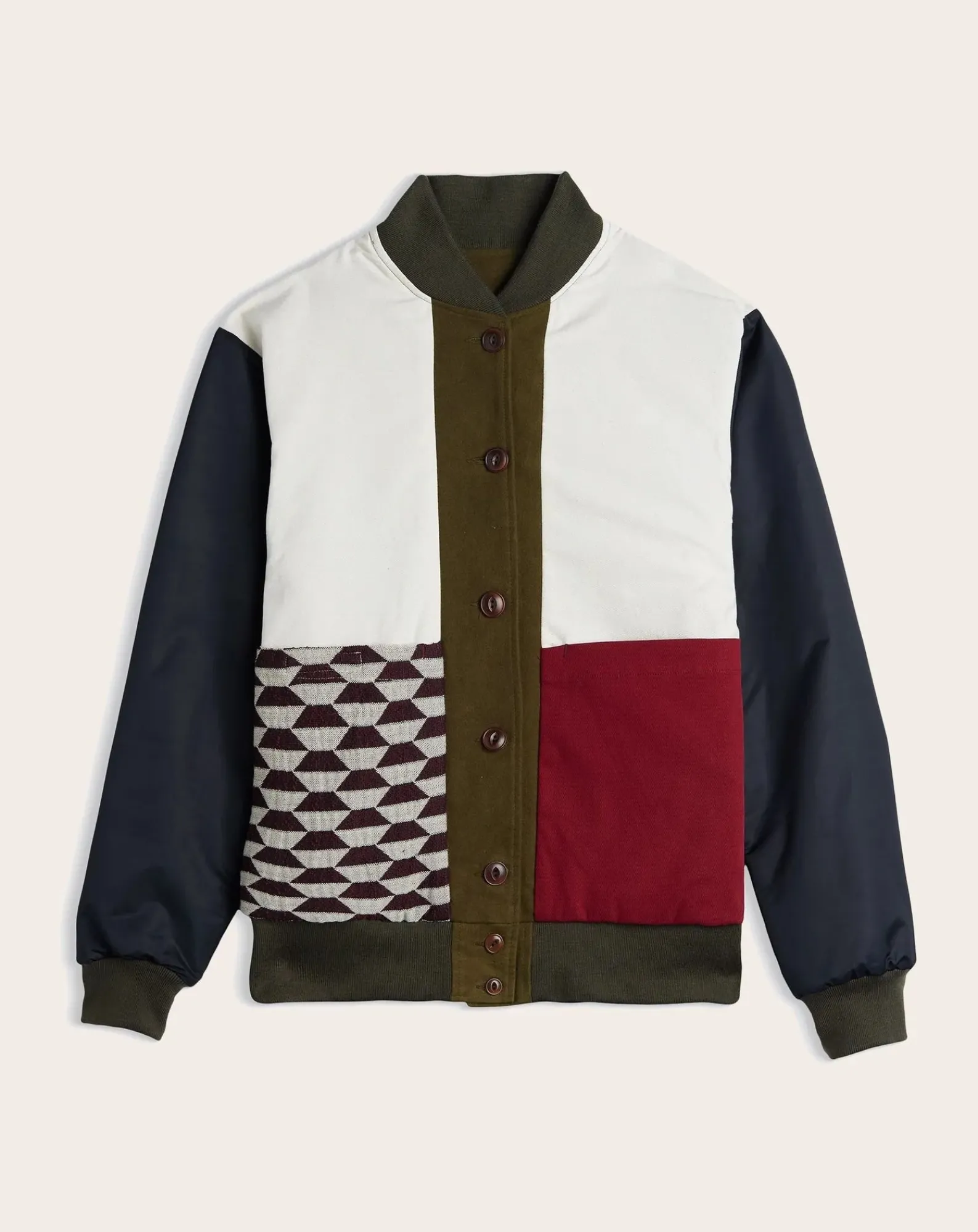 Homecore Vestes, Manteaux-Kappa Vosges Reversible Jacket Vert kaki