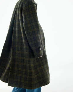 BELLEPIECE Vestes, Manteaux-Keith Carreaux Virgin Wool Coat Ocre