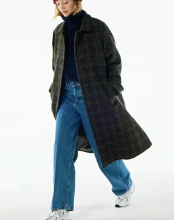 BELLEPIECE Vestes, Manteaux-Keith Carreaux Virgin Wool Coat Ocre