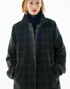 BELLEPIECE Vestes, Manteaux-Keith Carreaux Virgin Wool Coat Ocre