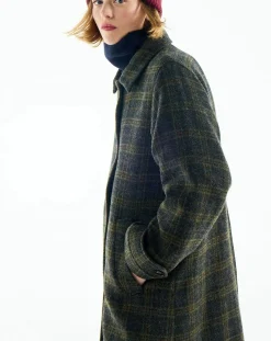 BELLEPIECE Vestes, Manteaux-Keith Carreaux Virgin Wool Coat Ocre