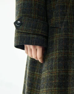 BELLEPIECE Vestes, Manteaux-Keith Carreaux Virgin Wool Coat Ocre