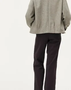 Noyoco Vestes, Manteaux-Kinsale Green stone Wool jacket Beige